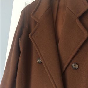 Dark brown wool coat